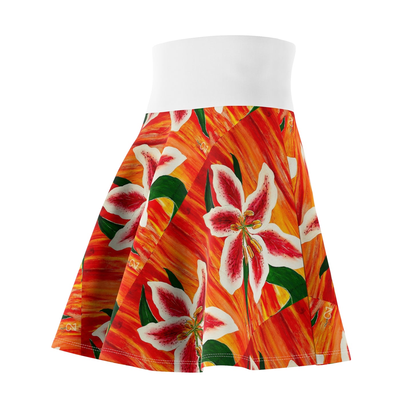 Orchidified Women's Skater Skirt (AOP)
