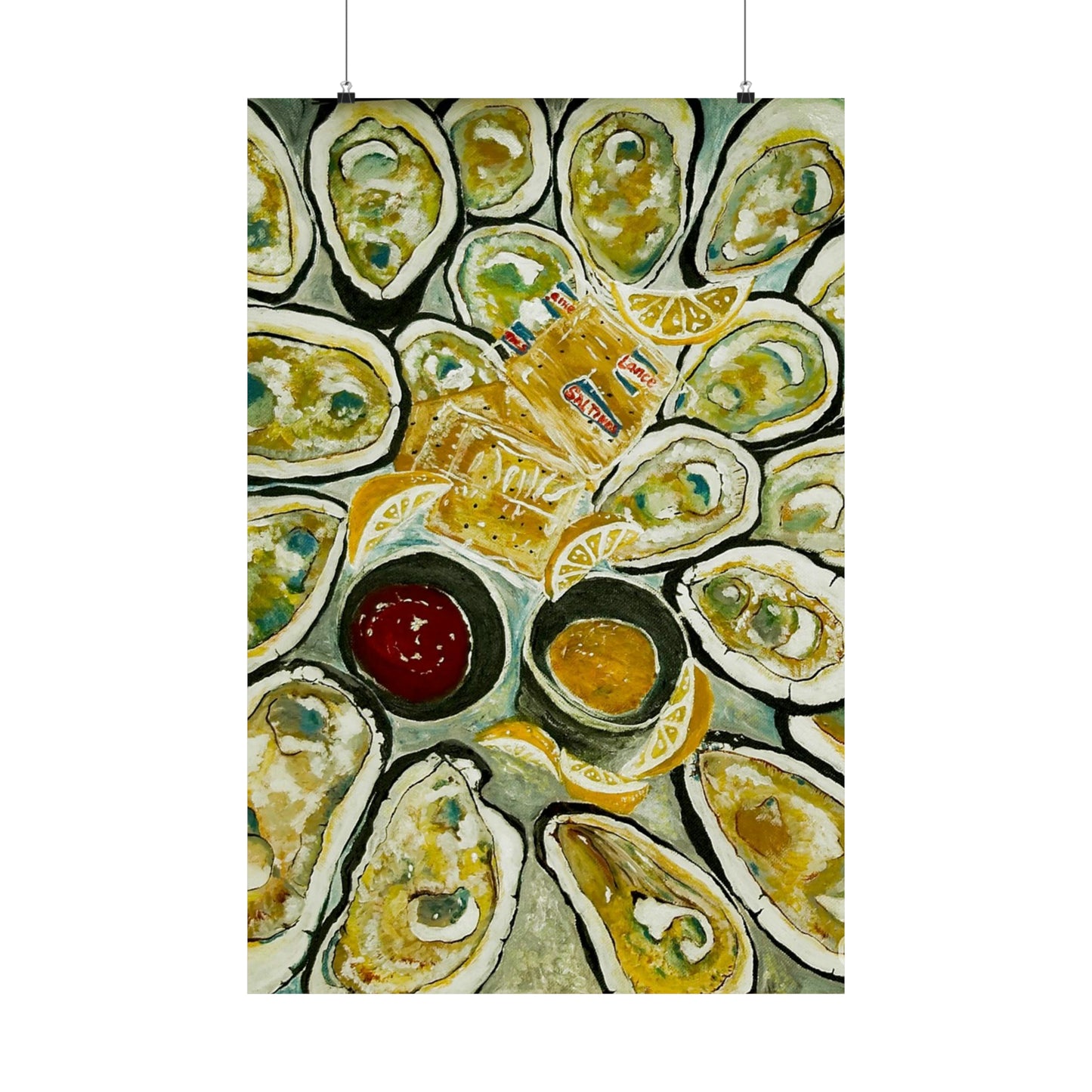 OYSTERS! On the half shell - Matte Vertical Poster