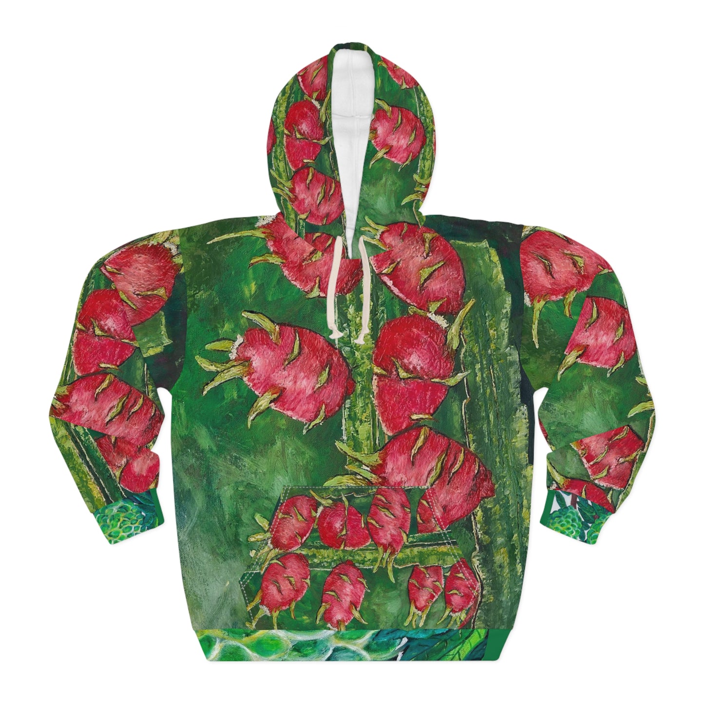 Gotta Love Me Some Dragon Fruit! Unisex Pullover Hoodie (AOP)