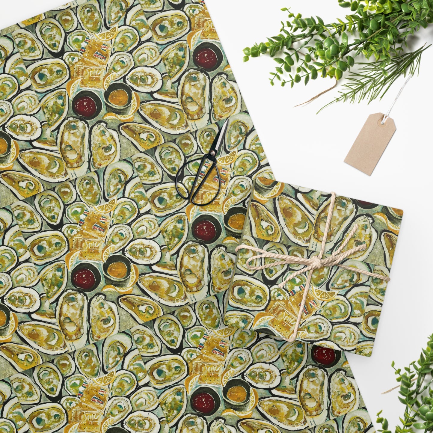 "Throw me, give me somethin' mister!" Oysterz Wrapping Paper
