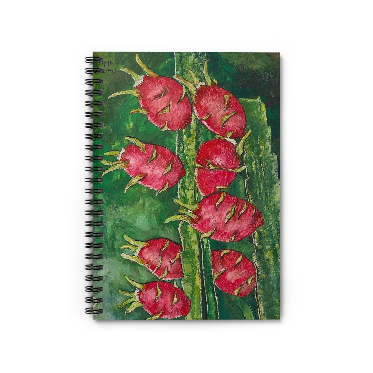 Dragon Fruit Tropical Feel Spiral Notebook - Ruled Line