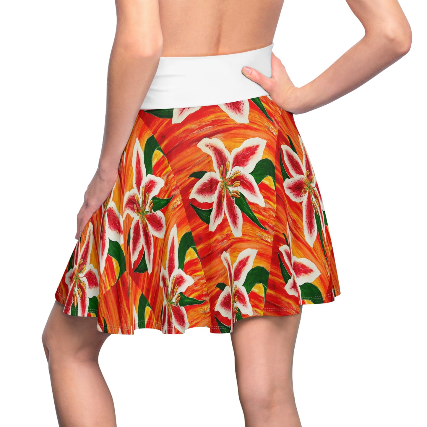 Orchidified Women's Skater Skirt (AOP)