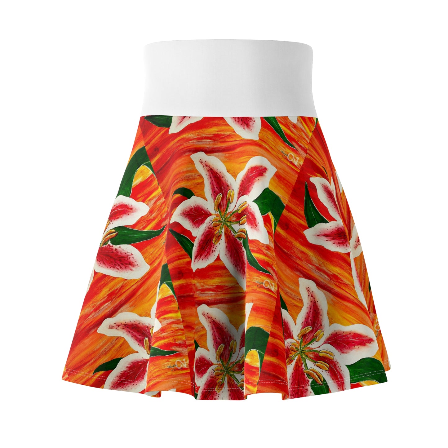 Orchidified Women's Skater Skirt (AOP)