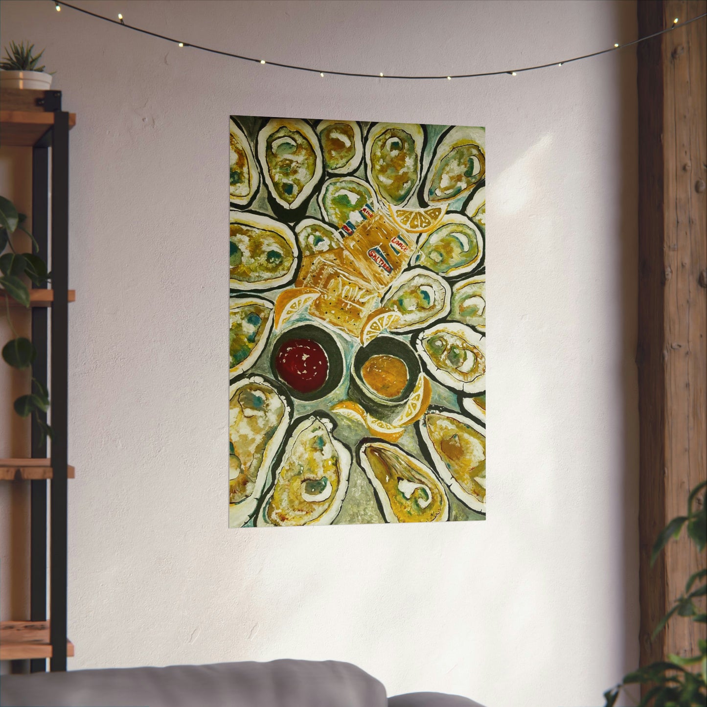 OYSTERS! On the half shell - Matte Vertical Poster