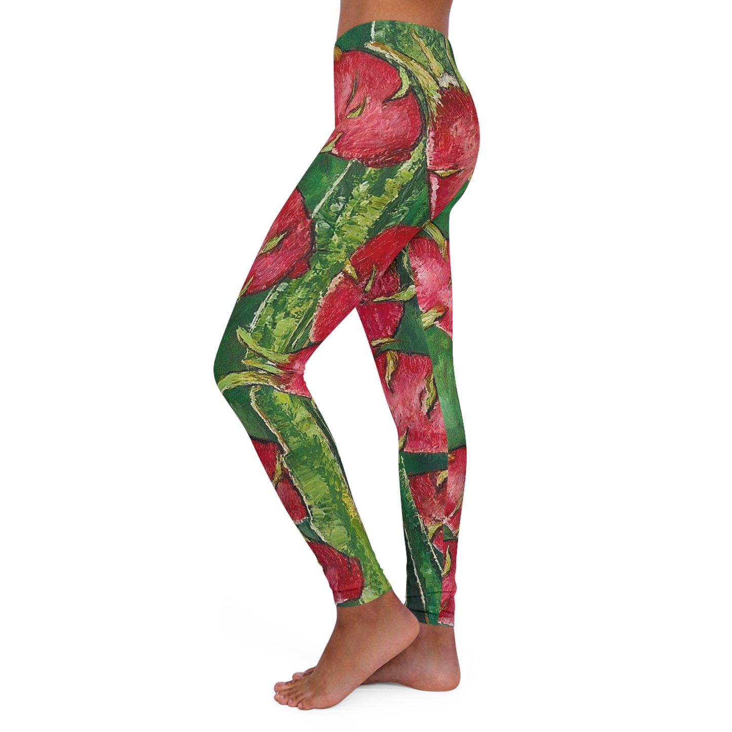 Dragon Fruit Women's Spandex Leggings (AOP)