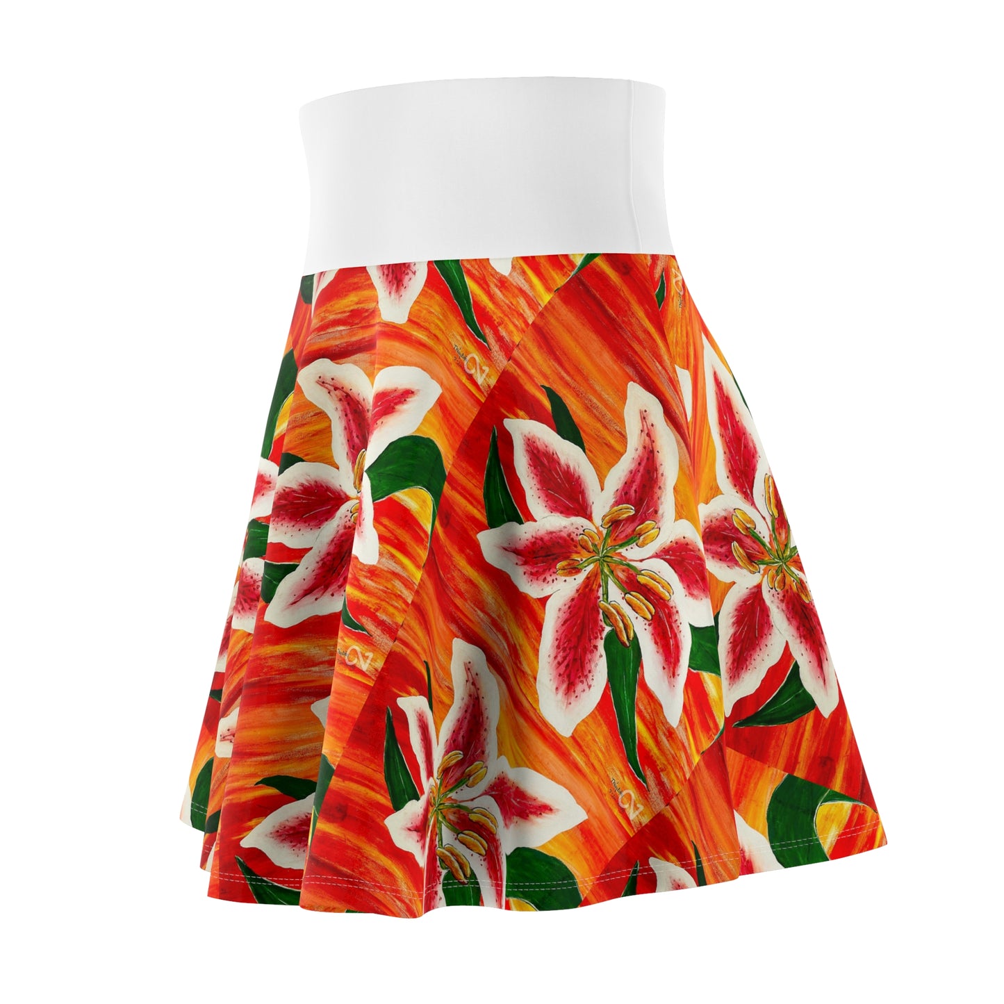 Orchidified Women's Skater Skirt (AOP)