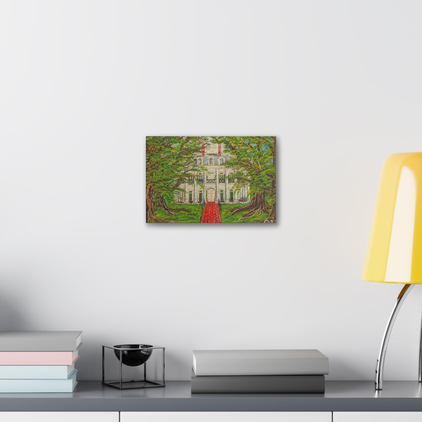 Oak Alley Plantation - Acrylic Print on Canvas Stretched, 1.5''