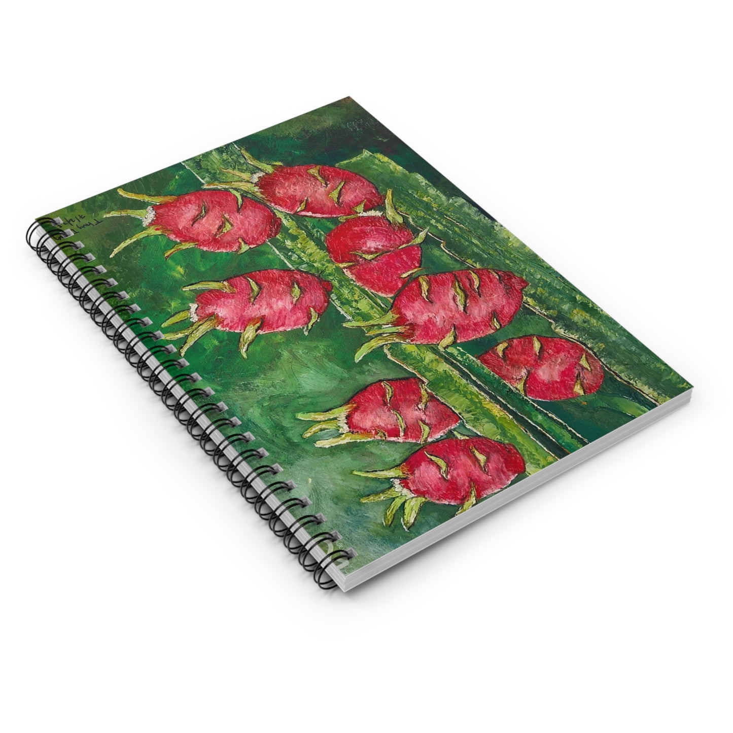 Dragon Fruit Tropical Feel Spiral Notebook - Ruled Line