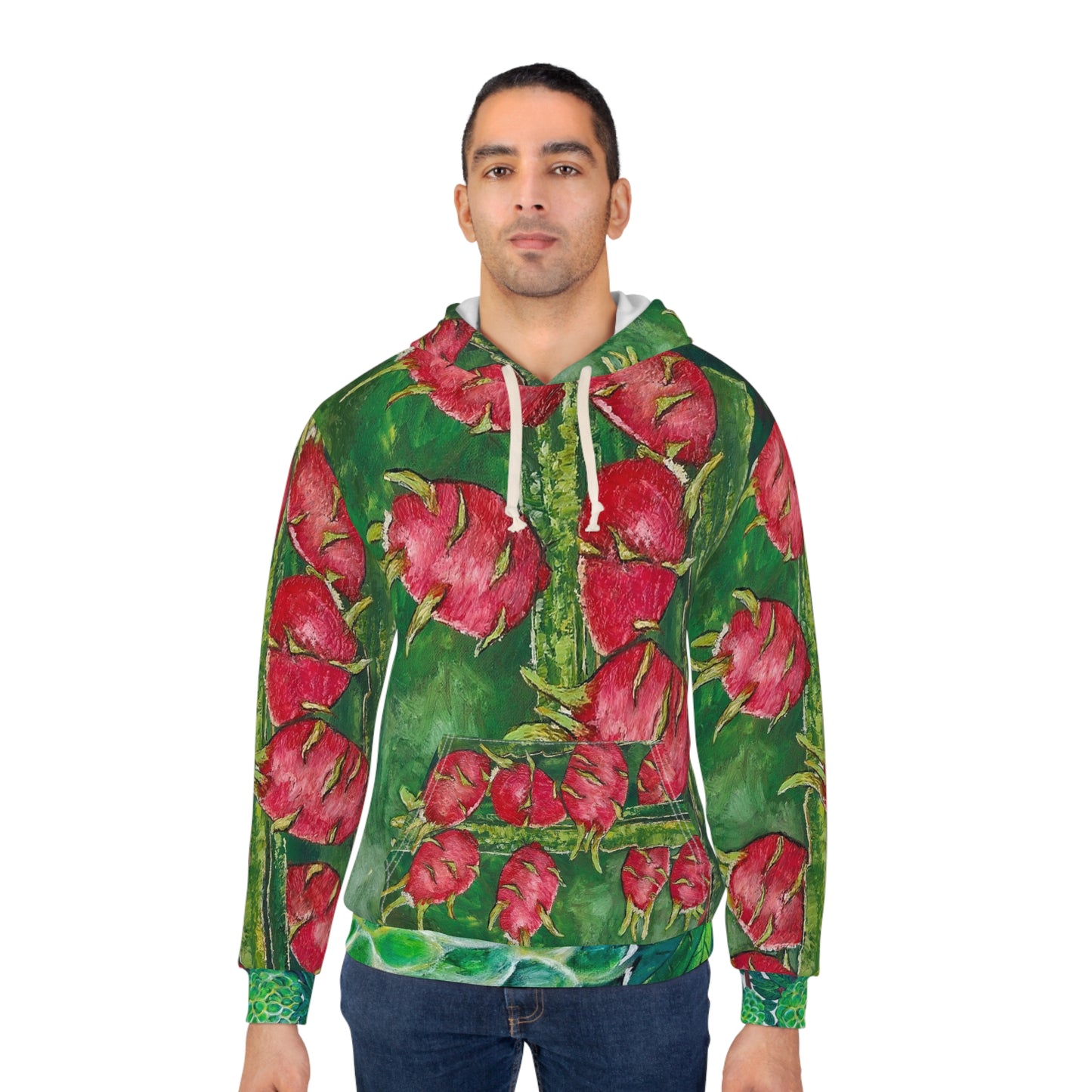 Gotta Love Me Some Dragon Fruit! Unisex Pullover Hoodie (AOP)