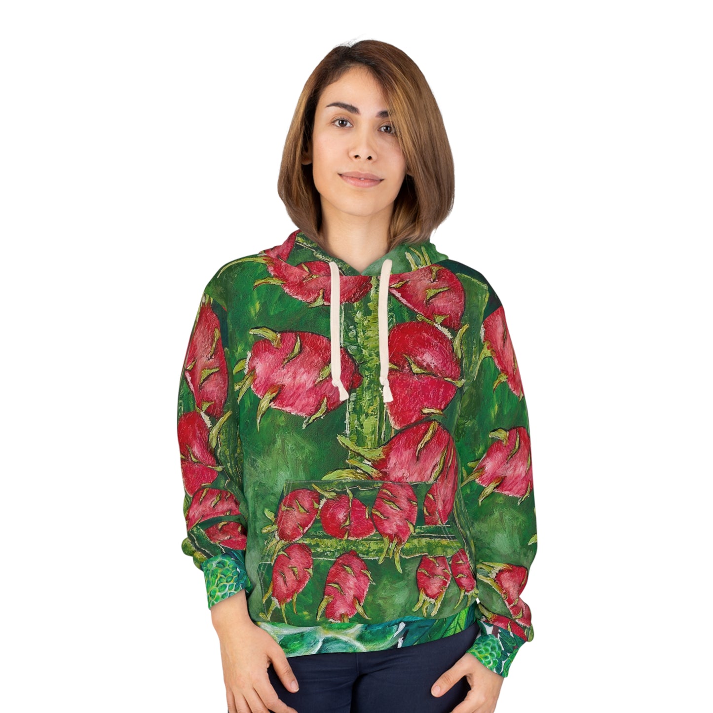 Gotta Love Me Some Dragon Fruit! Unisex Pullover Hoodie (AOP)