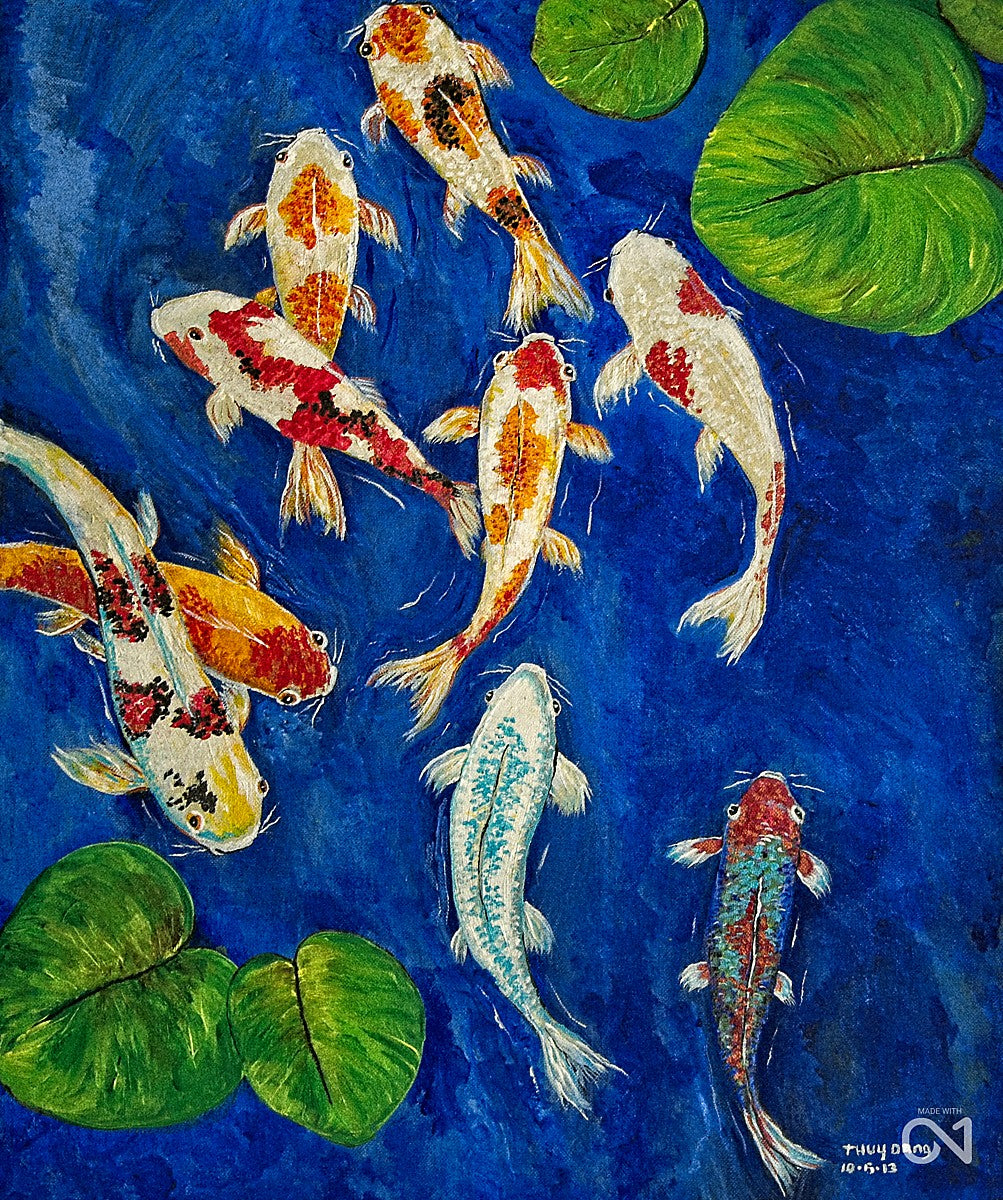 Painting - Japanese carp